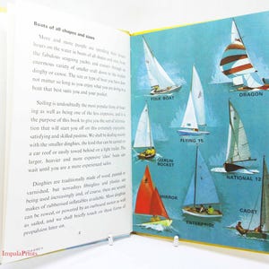 Sailing ladybird guide book  gift ideas Vintage sport Book Sailing boat maritime boating