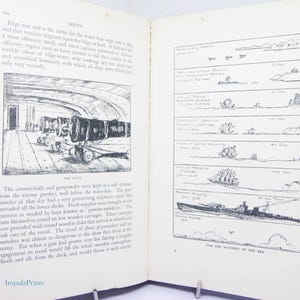 Illustrated Book of Ships for all 1935  Vintage picture book How they sailed seamanship Sea Adventure Hardback
