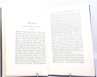 Edward the First 1924 Vintage Book, Edward Longshanks, King of England, Royalty History, Antique Historical Book, English Monarch