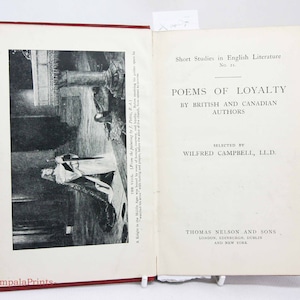 Poems of Loyalty William Campbell 1923 rare poetry book Book Hardback poetry