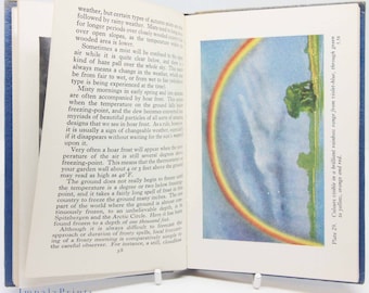 Weather Book vintage Meteorological 1964 illustrated text book science book old book