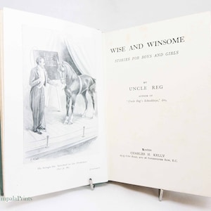 Wise and Winsome Kinderbuch 1918 Antikes illustriertes Geschichtsbuch Antikes Schulbuch Bilderbuch