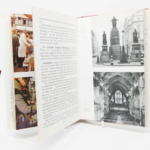 Guide vintage de Londres 1973 illustré avec des planches en couleur Guide de marche rétro de la ville