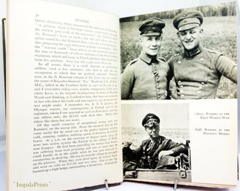 Rommel Biography World War Two militaria Army North Africa Vintage book Hardback history book