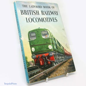 British Locomotives 1950s colour ladybird Train book  colour Illustrated Vintage Railways locomotive guide gift