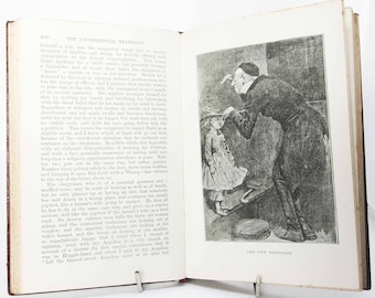 De niet-commerciële reiziger Charles Dickens antiek rood hardcover oud boek cadeau antiek rekwisieten cadeau-ideeën klassieker voor kinderen