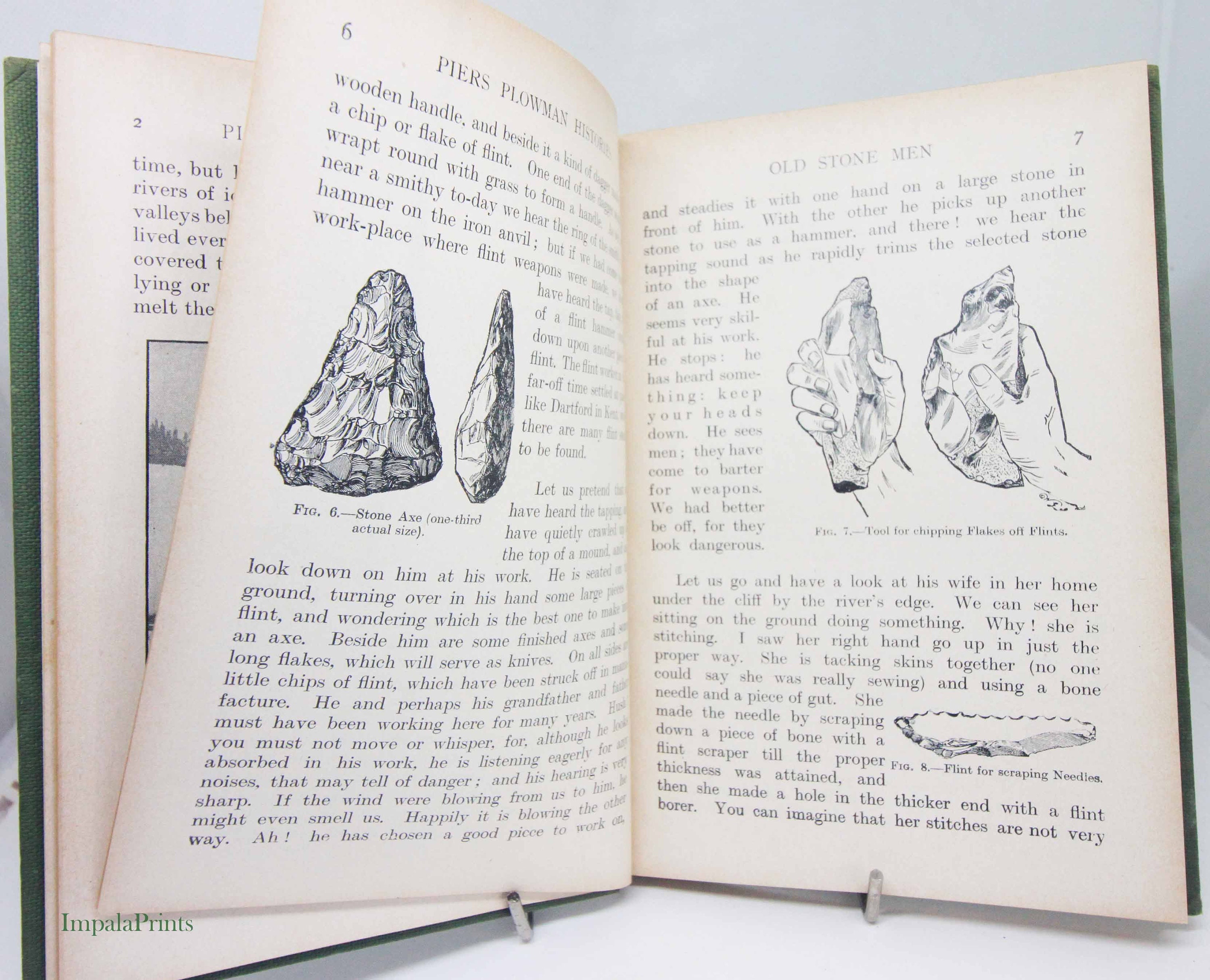 History Textbook 1955 Illustrated School textbook picture book English picture book