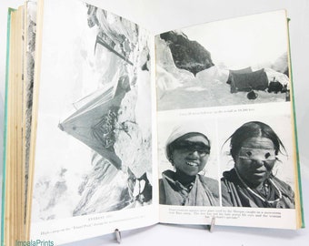 Everest High Adventure, Edmund Hillary, aventure cartonnée, escalade de l'Everest, livres de voyage vintage des années 1950