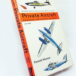 Guide des avions privés en service | Livre d&#39;aviation illustré vintage | Guide des observateurs d&#39;avions | Référence de l&#39;avion AvGeek à collectionner