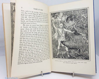 Greek & Troy Myths and Tales antique stories Illustrated 1923 Fairy tales Historical mythology fiction Vintage