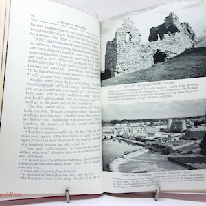Ireland Travel Book illustrated 1959 Red Book Vintage books Historic Ireland picture history book gift
