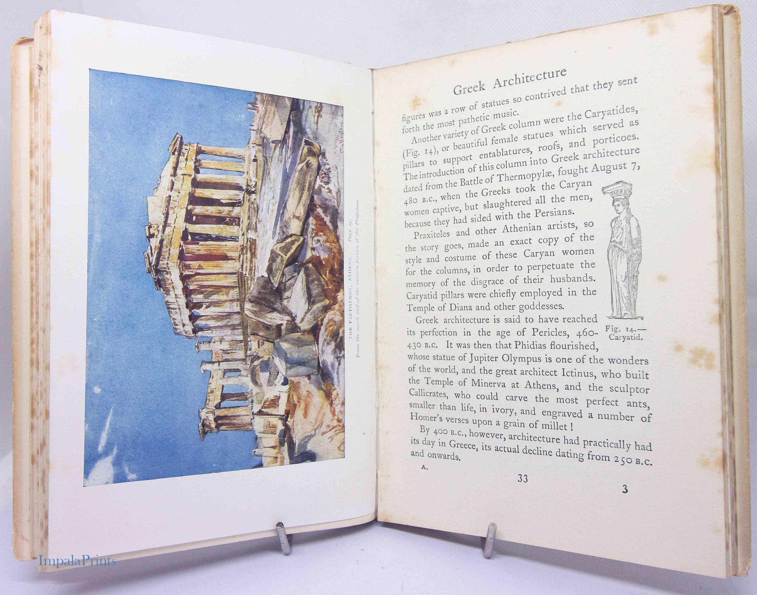 Antique Architecture Guide 1913 Illustrated Vintage Buildings