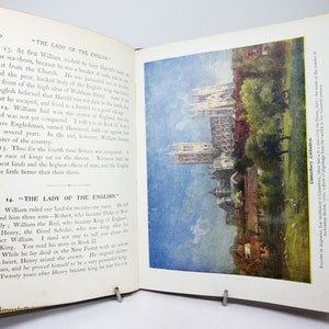 Antique History 1918 Textbook illustrated colour History of England School textbook picture book English picture book