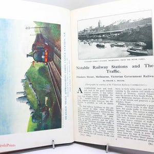 1930s Vintage Railway Book – Illustrated British Steam Locomotive Hardback Guide