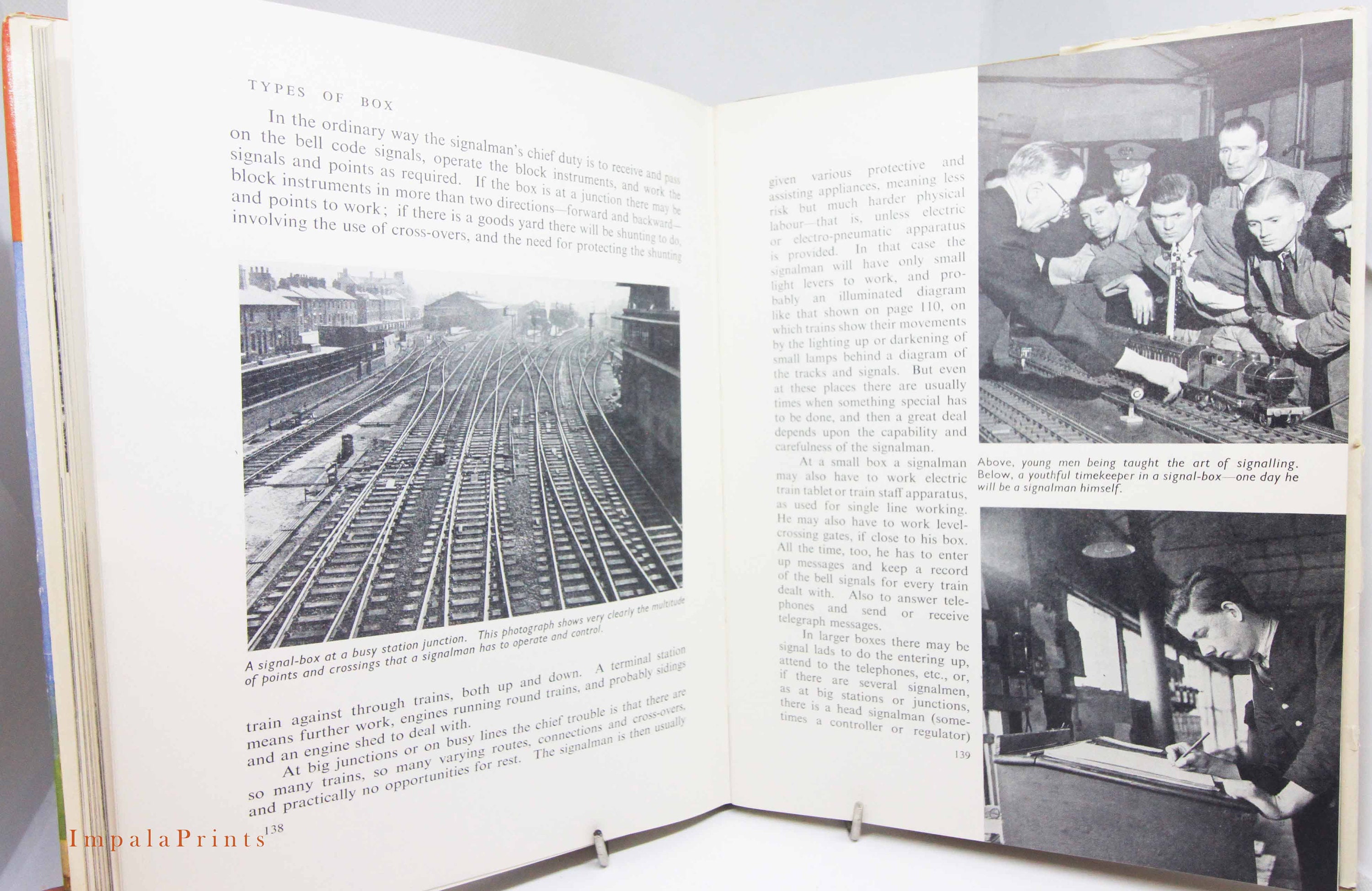 Book of Railways and Steam engines Engineering Childrens book