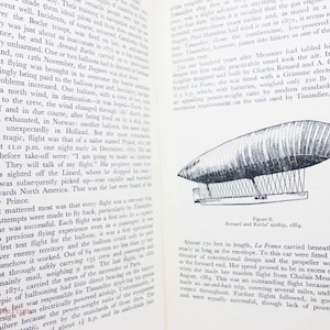 Histoire des dirigeables 1961 vol illustré guide de livre vintage factuel livre rouge aviation