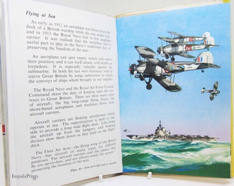 Vintage Aviation book book childrens picture gift pilot 1960 Illustrated Vintage aviation flight guide gift
