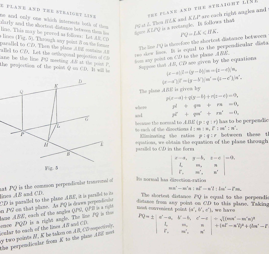 Etsy　School　Reference　Maths　book　1947　Book　Geometry　Mathematics　日本