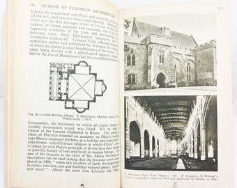 Vintage Architecture Book 1945 Vintage old book Handbook textbook Architect illustrated old book construction