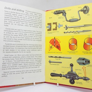 Ladybird Book Woodwork craft book Attractive colour illustration childrens nature Guide picture book
