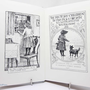 Rectory Children 1916 children&#39;s book Antique illustrated story book Antique School book picture book