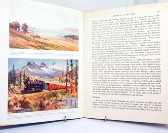 America In Pictures 1916 Illustrated Antique North and South America antique  geography Science Book illustrated gift book