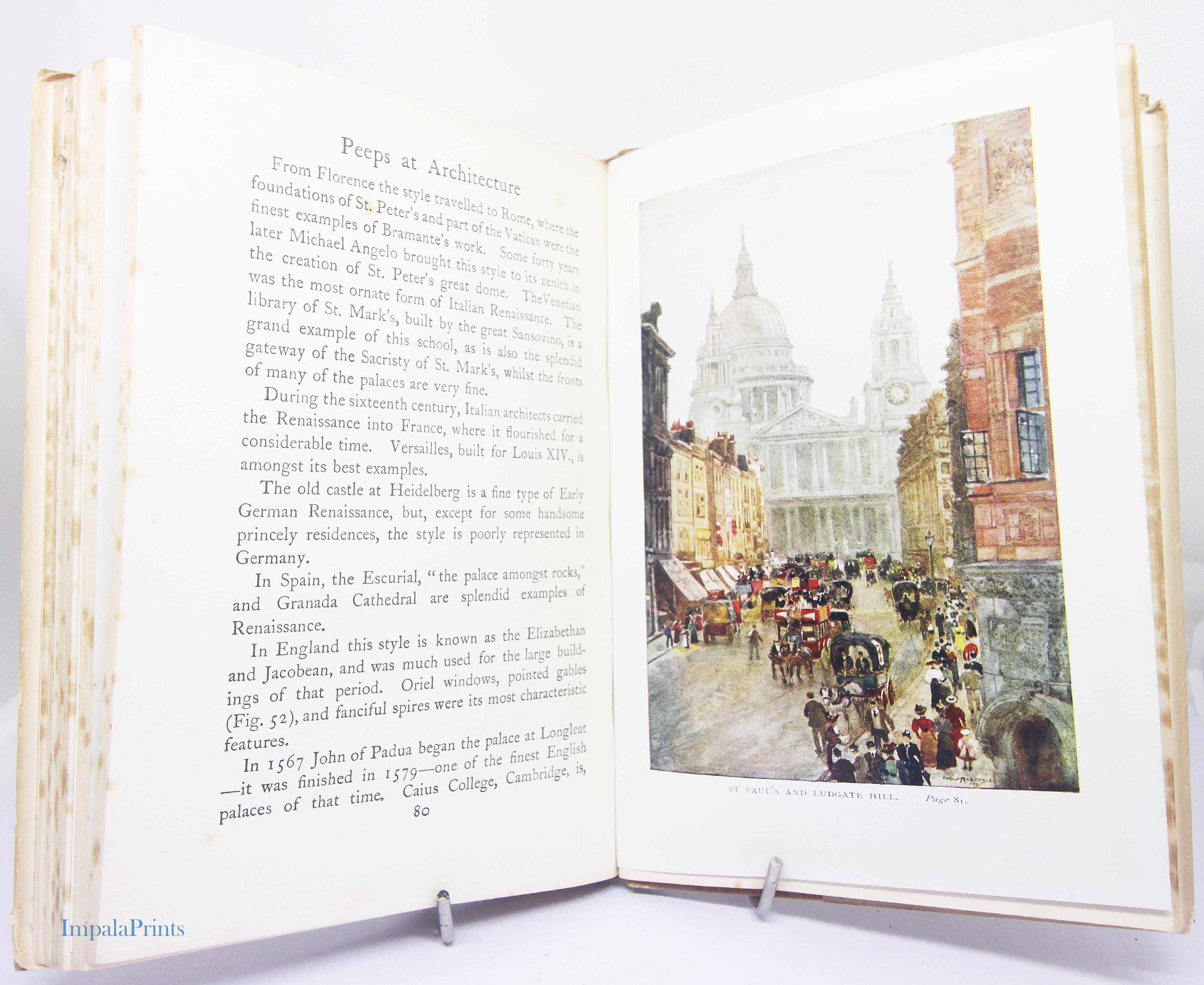 Antique Architecture Guide 1913 Illustrated Vintage Buildings