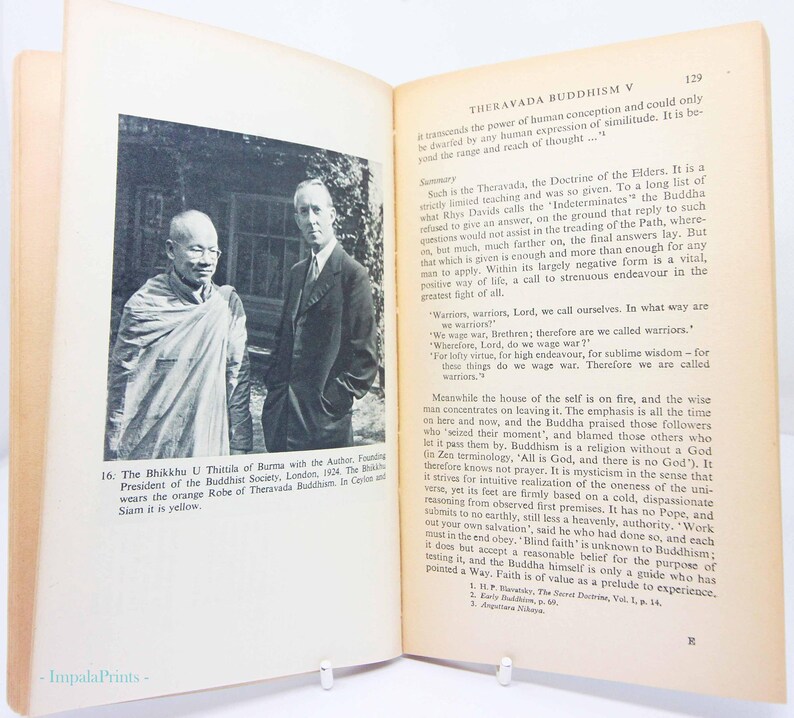 Buddismo Libro Vintage Serie Religione Pelican Libro vintage meditazione brossura Buddismo immagine 11