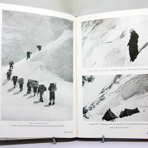 Ascent of Everest by John Hunt vintage Climbing colour plates Hardback back adventure climb gift travel adventure image 1