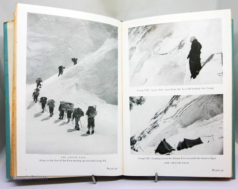 Ascent of Everest by John Hunt vintage Climbing colour plates Hardback back adventure climb gift travel adventure image 1