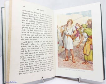 The Heroes: Greek Fairy Tales for my children Charles Kingsley Stories Vintage book Historical mythology fiction Vintage