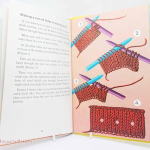 Knitting – 1972 Vintage Ladybird Book | Children’s Illustrated Craft & History Book | Collectible Kids Book