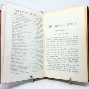 Jack London Son of the Wolf vintage story book Classic vintage 1930s edition Hardback Childrens Book