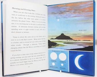 The Nights Sky 1965 Book, Astronomy Vintage Science Book Nights Sky constellations Star Guide