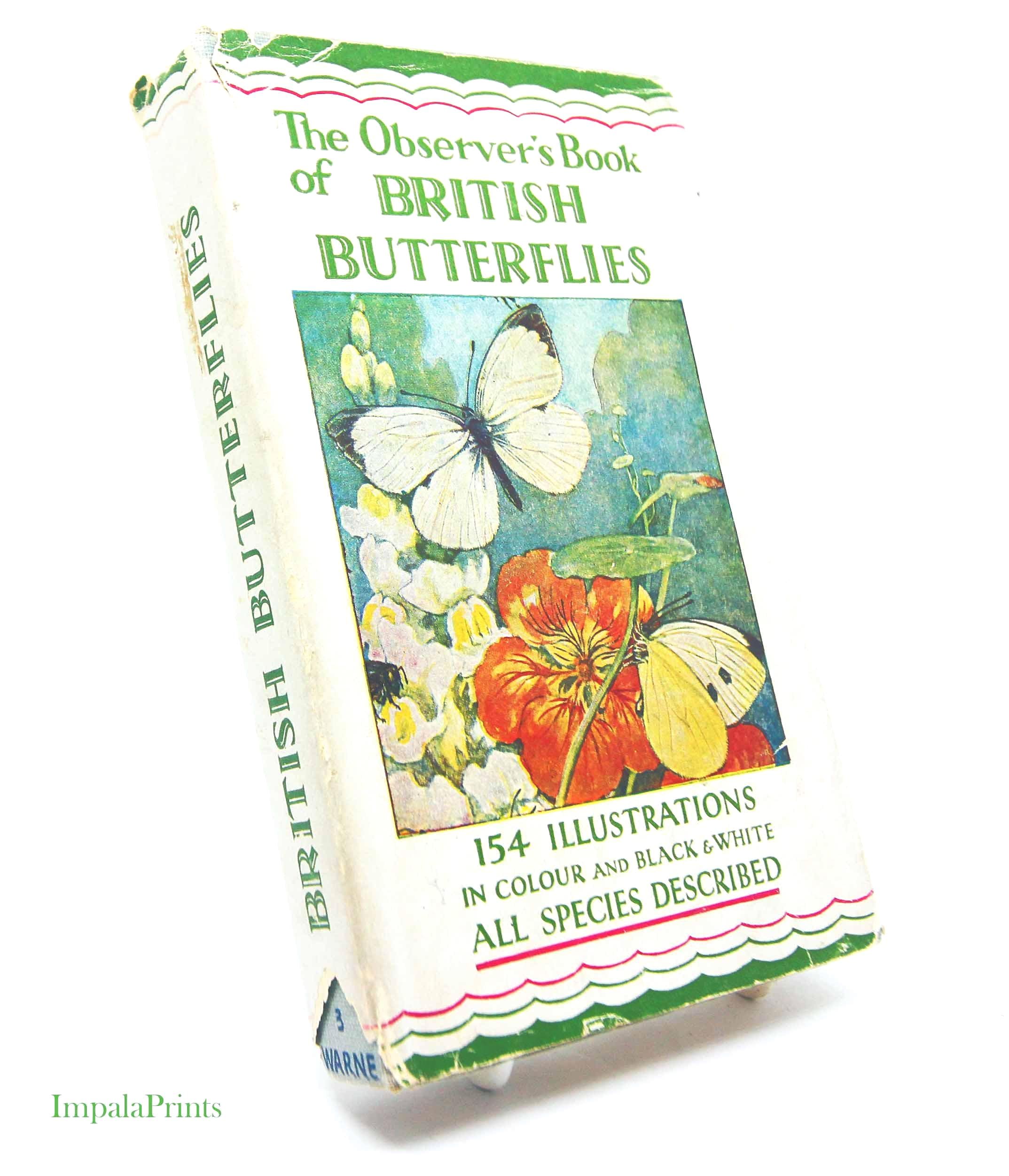 Vintage Illustrated Butterfly Book - Etsy