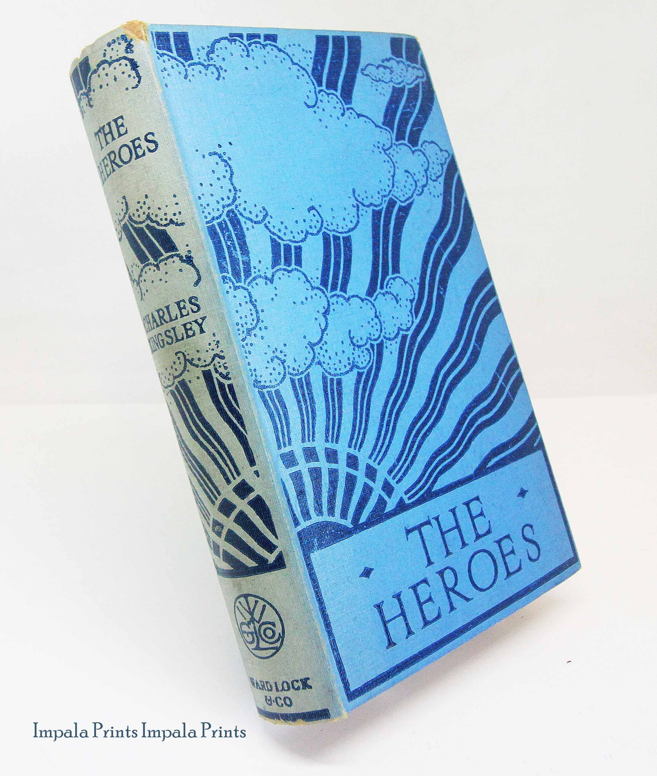 The Heroes: Greek Fairy Tales Blue Hardback 1933 Charles Kingsley