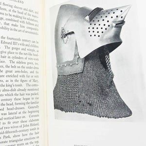 Medieval England 1934 History Book Picture Illustrated red book History Book old book History book