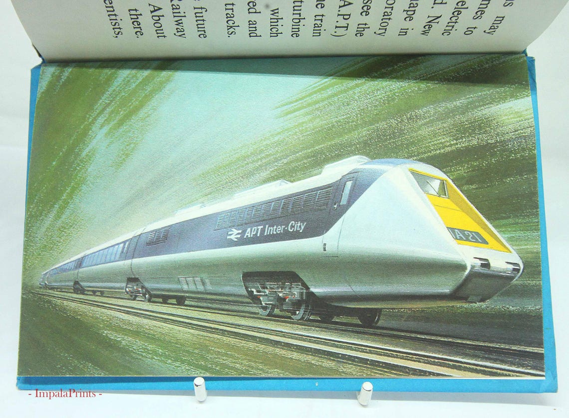 On the Railways Ladybird Book, Picture Books Vintage Book Trains ...