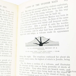 North America and Asia Geography Textbook Vintage 1930 geography Science Book illustrated gift book