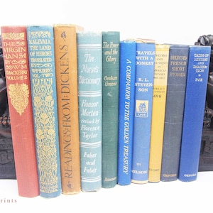Antique and vintage Adopt a Book, old books Loved hardback books Vintage Book for book lovers
