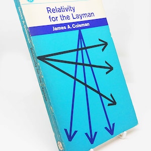 Relativity for the Layman science Pelican Series Vintage 1960 book paperback Einstein physics