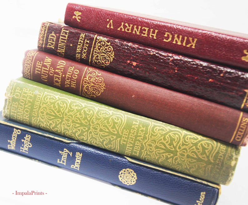 Antique and vintage Adopt a Book, old books Loved hardback books Vintage Book for book lovers image 5
