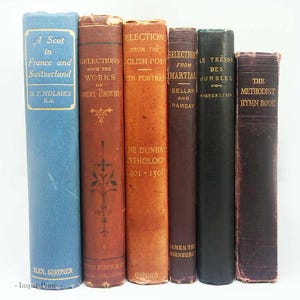 Antique and vintage Adopt a Book, old books Loved hardback books Vintage Book for book lovers image 1