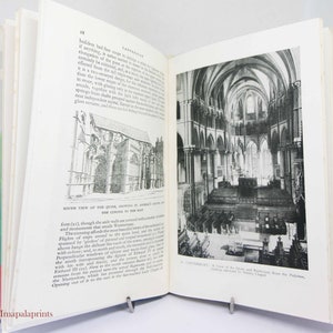 Cathédrales d'Angleterre vintage Guide d'histoire de l'architecture du bâtiment historique Livre de voyage Livre d'histoire