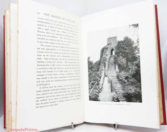 Castles and Walled Cities of England 1911 History illustrated guide to historic building Travel book History book