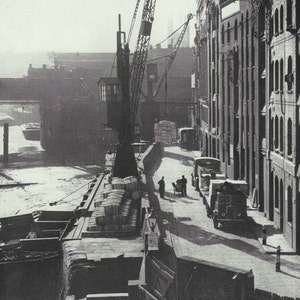 Bankside Industrial London Vintage Photo  print 1950s Nostalgia England old time photography home decor