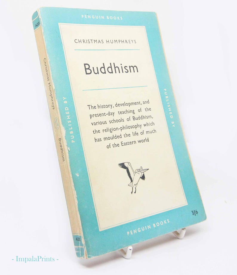 Buddismo Libro Vintage Serie Religione Pelican Libro vintage meditazione brossura Buddismo immagine 9