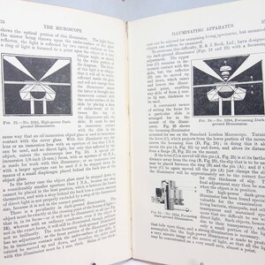 Microscope Science Book 1920s Illustrated Antique Children Textbook Old ...