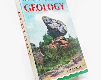 Geology Book Vintage 1950s gift illustrated gfts geography Science Book illustrated gift book