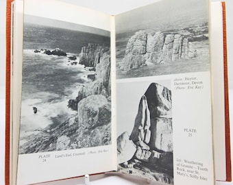 Geology Book Vintage geography Natural history Dinosaurs Fossils Science Book illustrated gift book